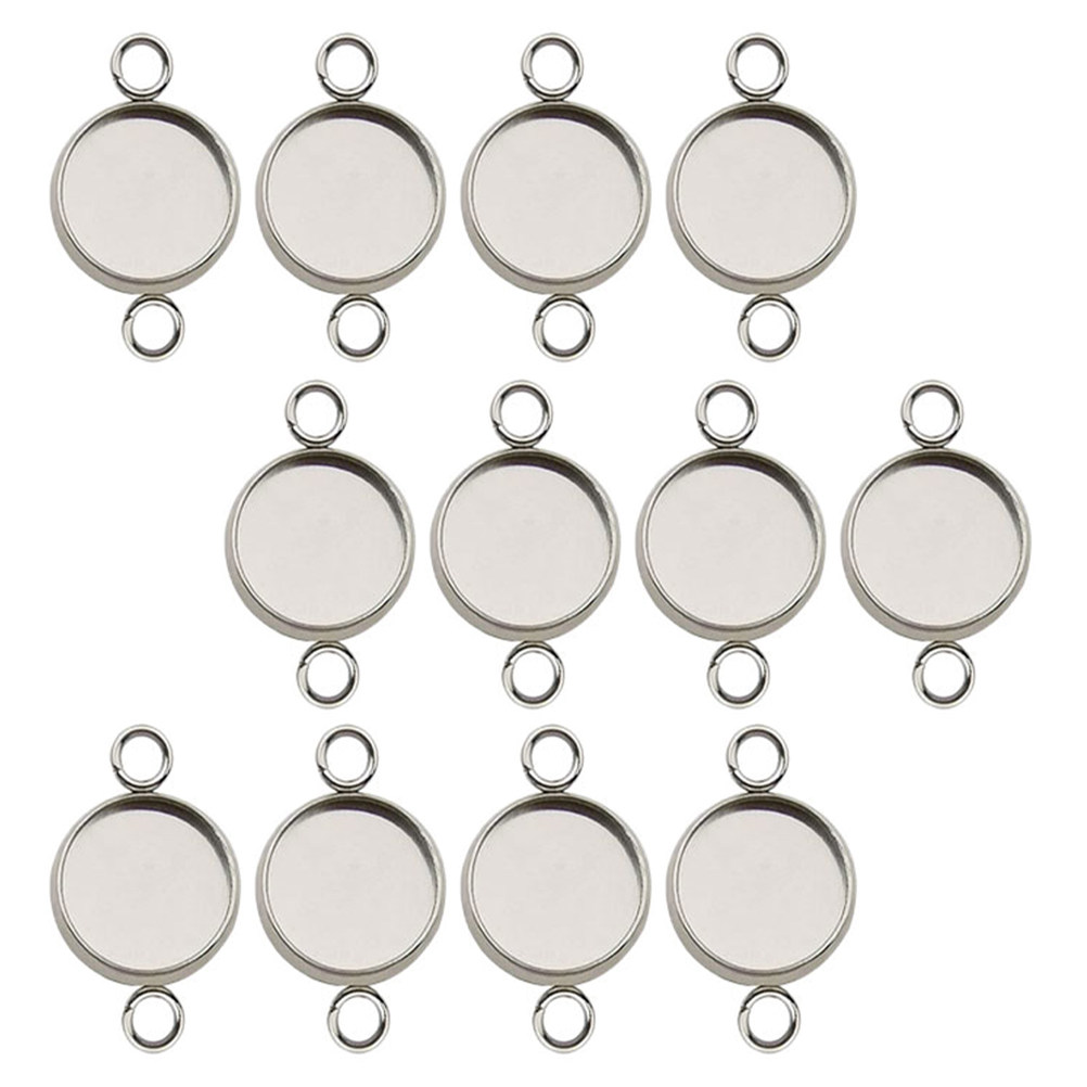 20 Buah Penghubung Cabochon un - Bezels Set Pendant ulasan dan harga