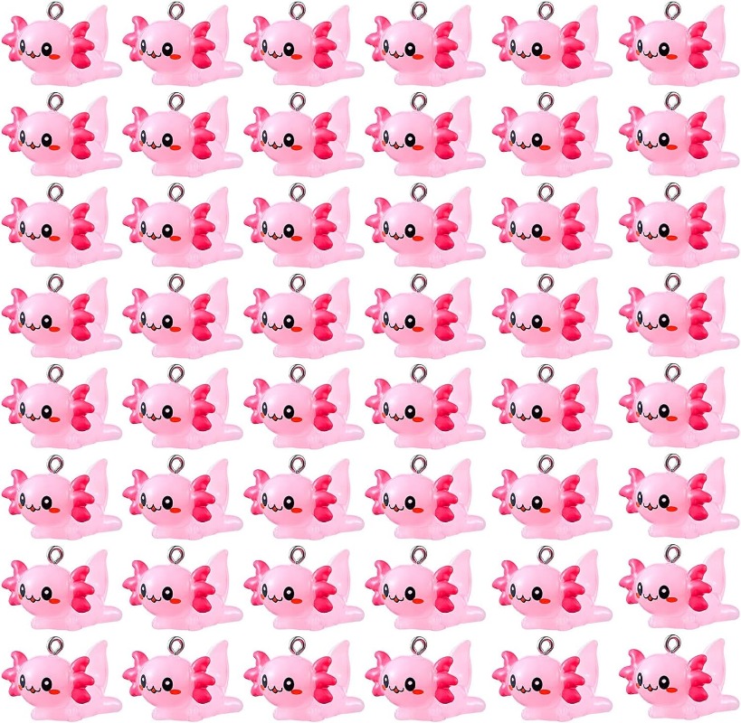 10 Buah Liontin Mini Axolotl R - Resin Crafts Diy ulasan dan harga