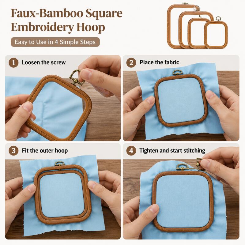 Bingkai Sulaman Kayu Imitasi D - Wood Ring Blank ulasan dan harga