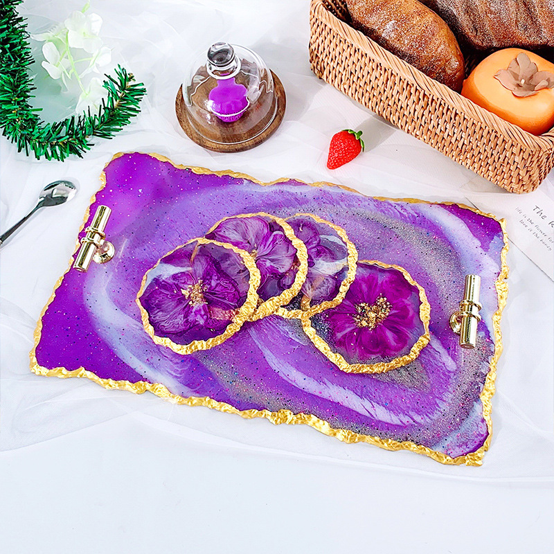 DM413 Drusy Coaster Resin ceta - Resin Craft Ideas ulasan dan harga