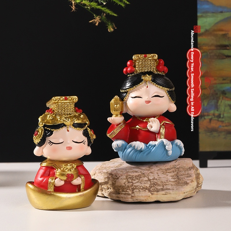 Figurin Resin Mazu Gaya Tiongk - Crafting Resin ulasan dan harga